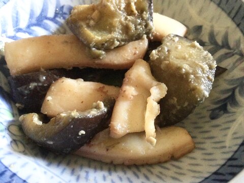 いかとなすの味噌煮♪